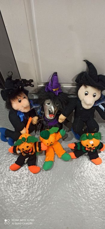 Lot de 6 peluches halloween