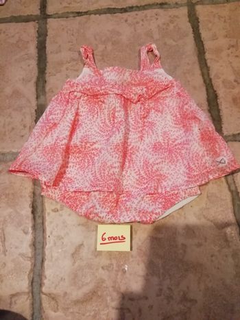 Robe avec sur couche fille