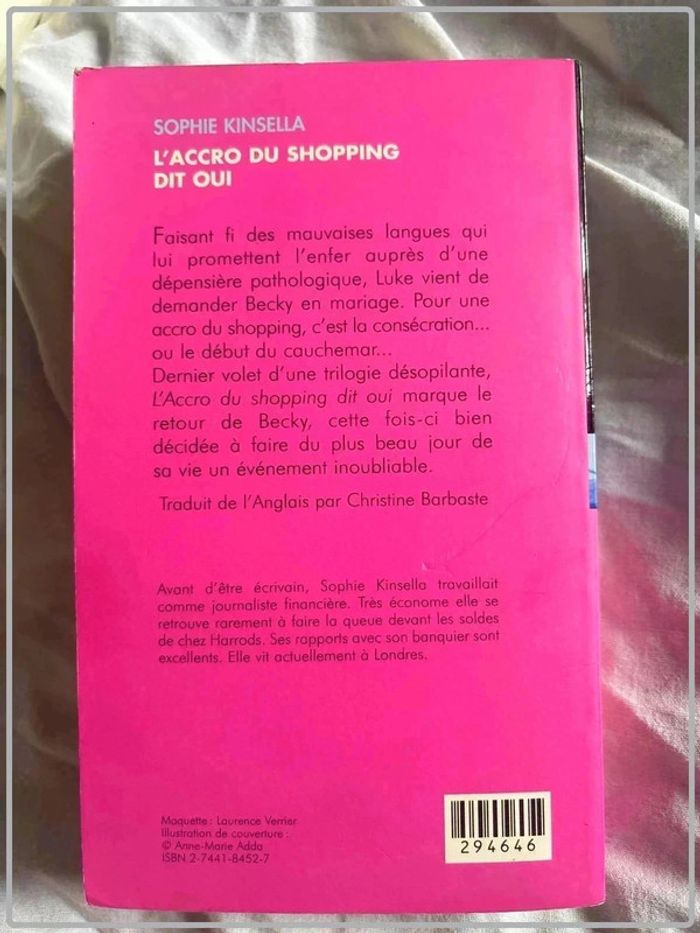 Sophie kinsella - l'accro du shopping dit oui - photo numéro 2
