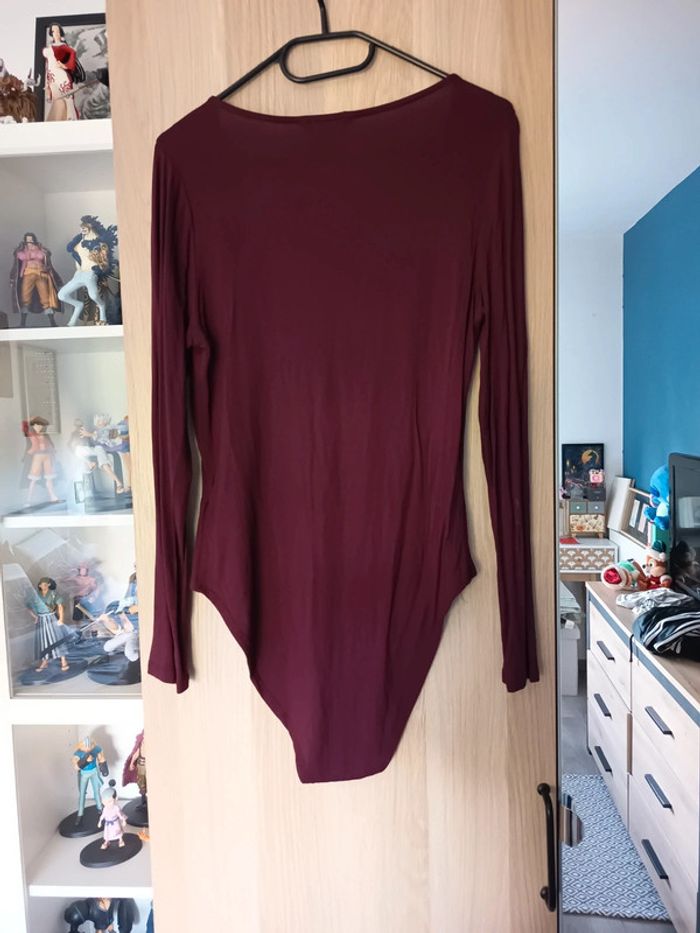 Bodies body manches longues bordeaux new look - Taille L 40 - photo numéro 5