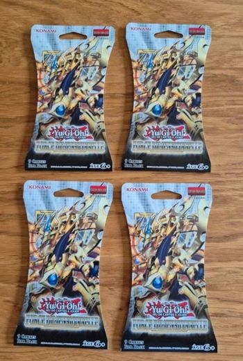 Lot de 4 x Yu-Gi-Oh! Booster de 9 cartes sous blister : Force Dimensionnelle