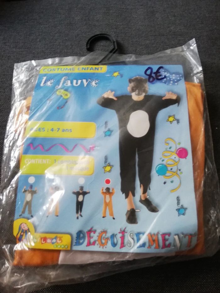 Déguisement le fauve orange 4-7ans - photo numéro 2