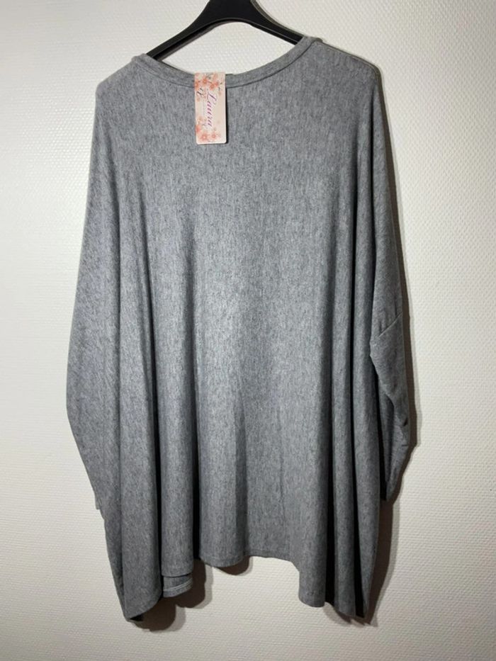 Pull ample « étoile » femme taille unique (46-60)- Laura - neuf avec étiquette - photo numéro 3