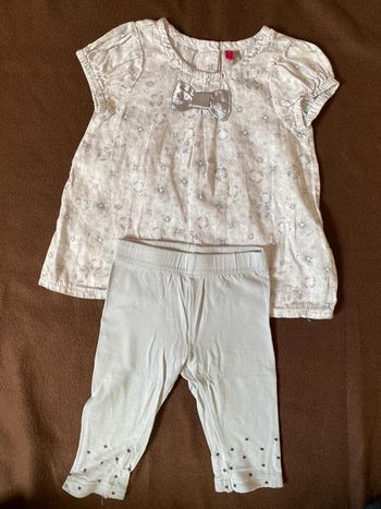 Ensemble manche courte 9 mois