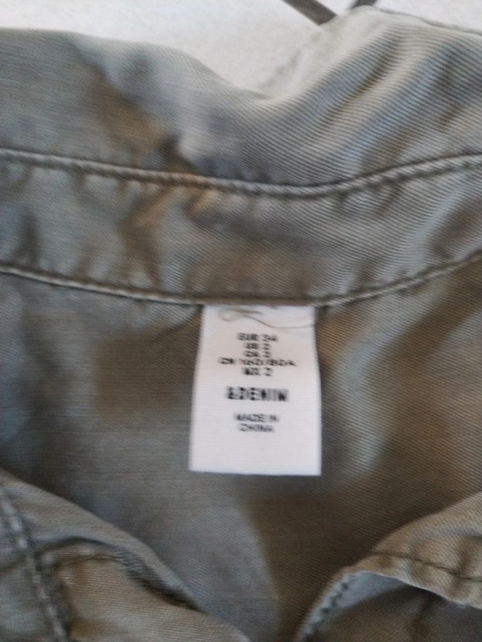 Robe chemise kaki taille 34 - photo numéro 2