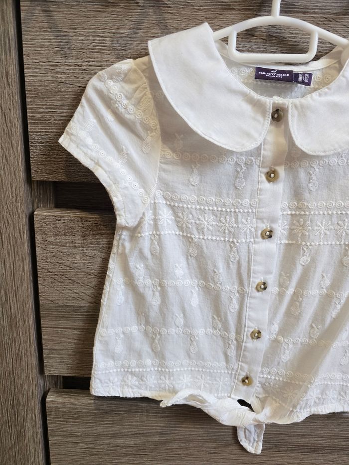 Vêtement Bébé Fille - Chemisier blanc - Sergent Major - 18 mois 80 cm - photo numéro 4