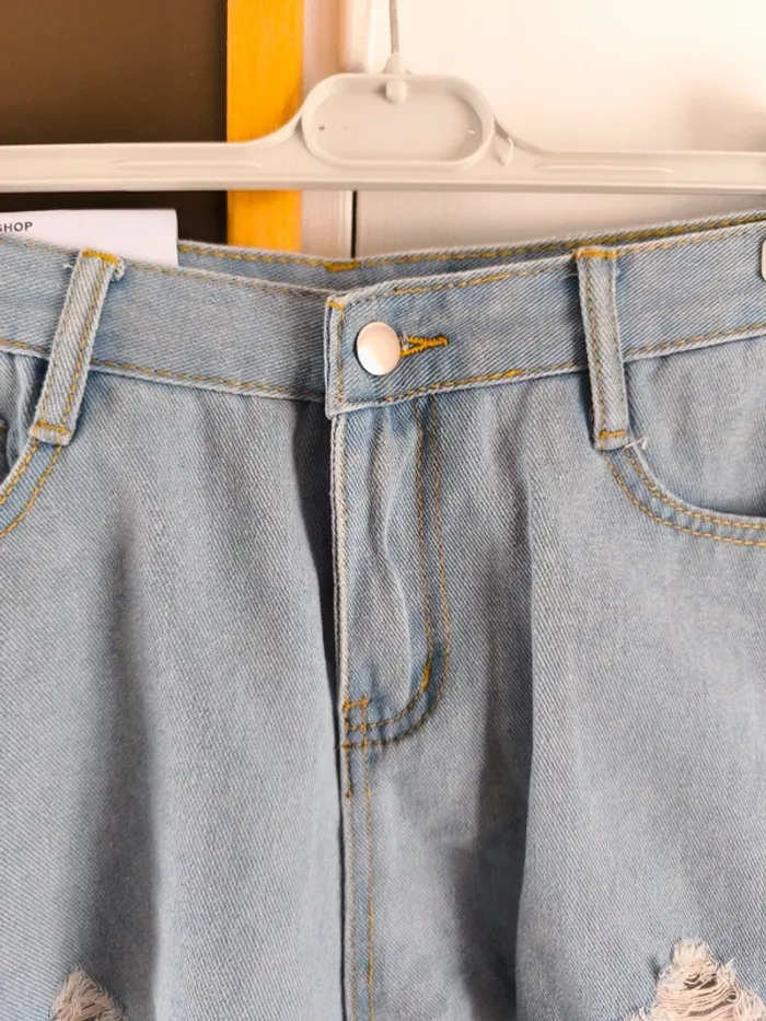 Short bleu clair femme XL - photo numéro 9
