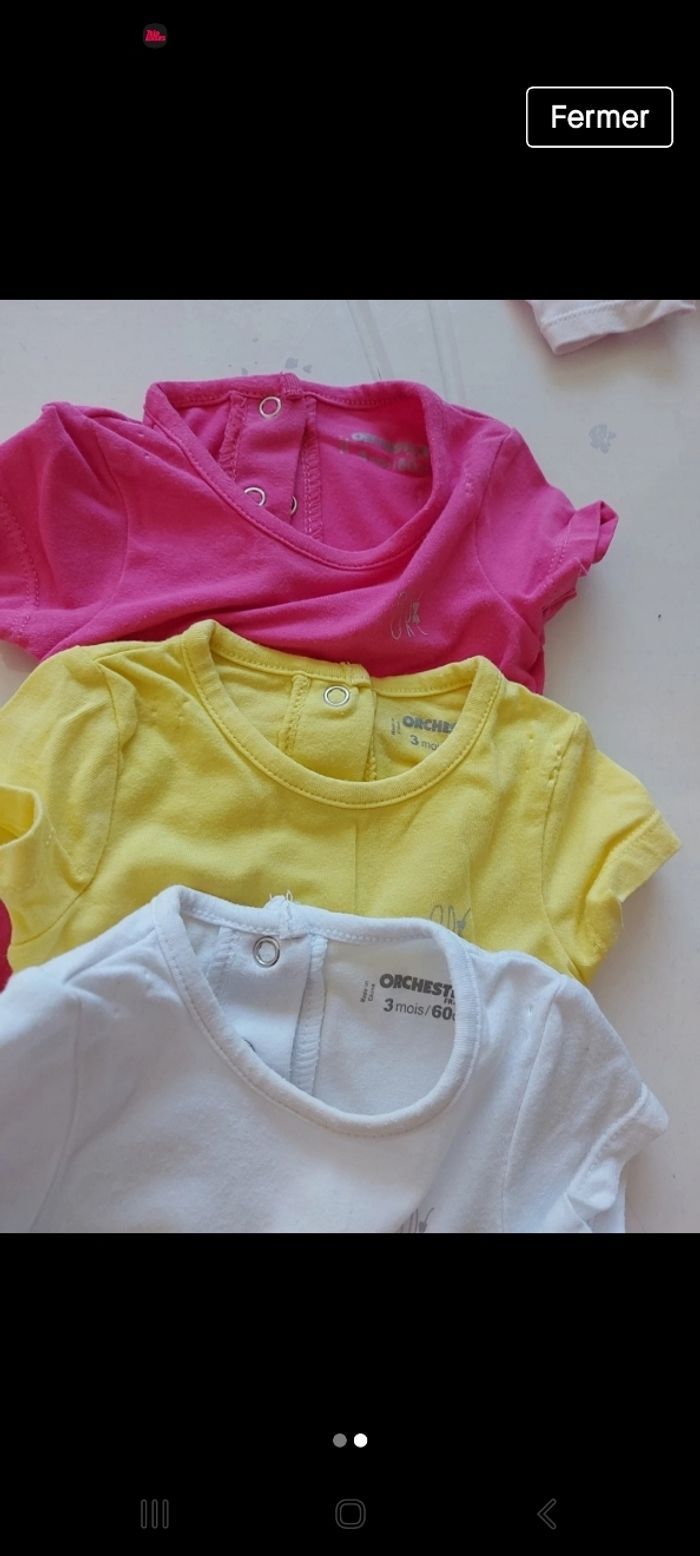 Lot de 3 bodies Orchestra - 3 mois - photo numéro 2