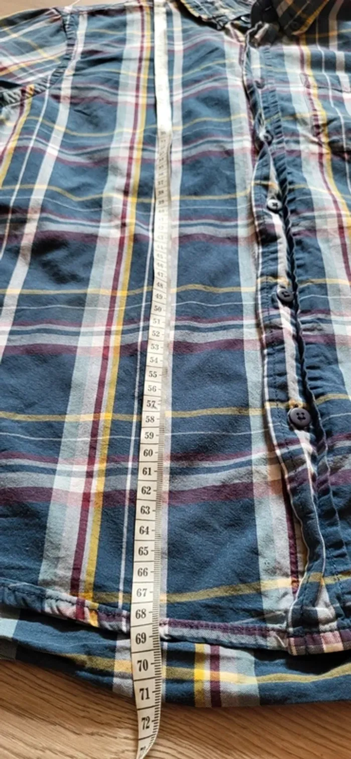 Chemise à carreaux bleu Cargo homme taille L – style casual - Très bon état - photo numéro 9