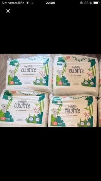 3 paquets les petits culottés taille 2
