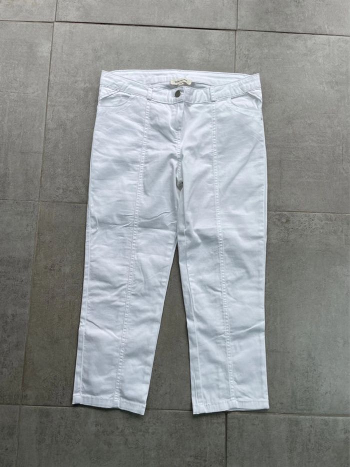 Pantacourt blanc Grain de Malice 36