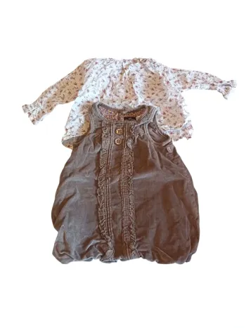 Ensemble robe + tee-shirt 6 mois sergent major