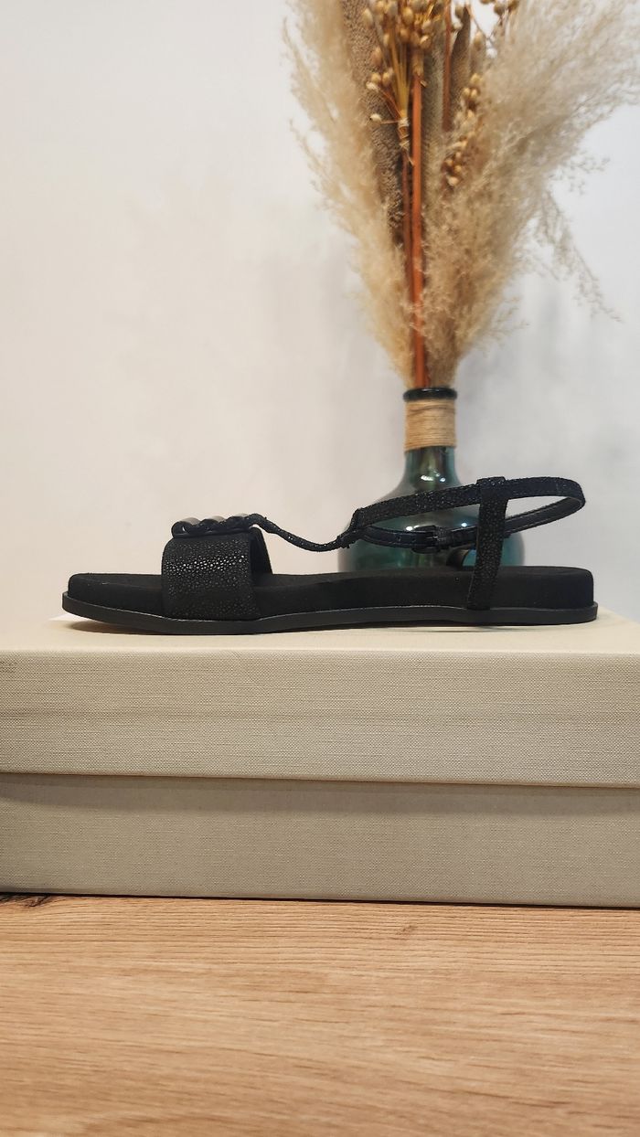 Sandales clarks Agean Cool plates noires taille 39.5 - photo numéro 2