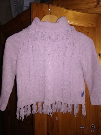 Pull à col roulé fille 116cms