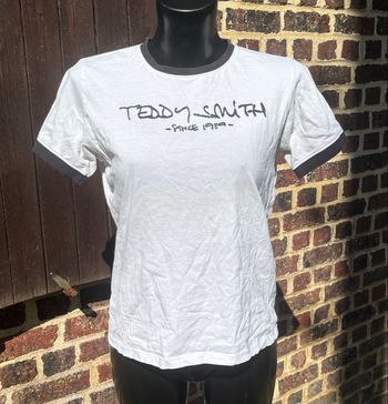 🤍 T-shirt Teddy Smith blanc – Taille 34