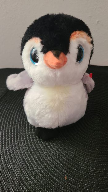 Ty - Beanie Babies - Peluche Pongo le Pingouin,  Noir / Blanc, 15 cm