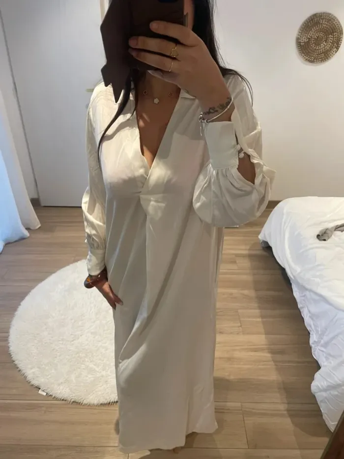 Robe longue satin H&M - photo numéro 12