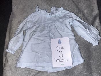 Tunique à col volanté kiabi 3M