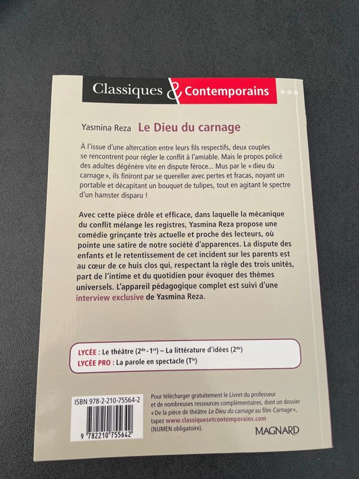 Le dieu du carnage Yasmina reza classiques - photo numéro 2