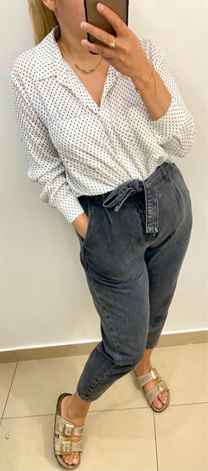 Chemise longue Mango imprimée taille L-XL - photo numéro 4