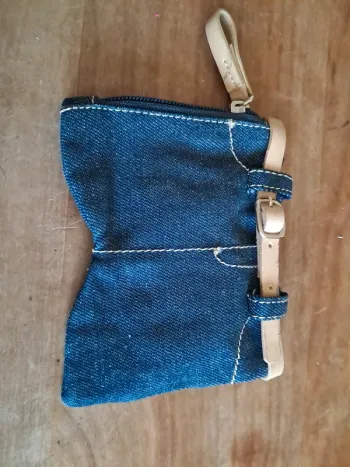 Porte monnaie en jean