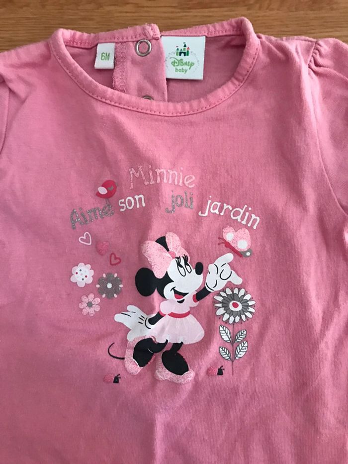 T-shirt Disney minnie 6 mois - photo numéro 2