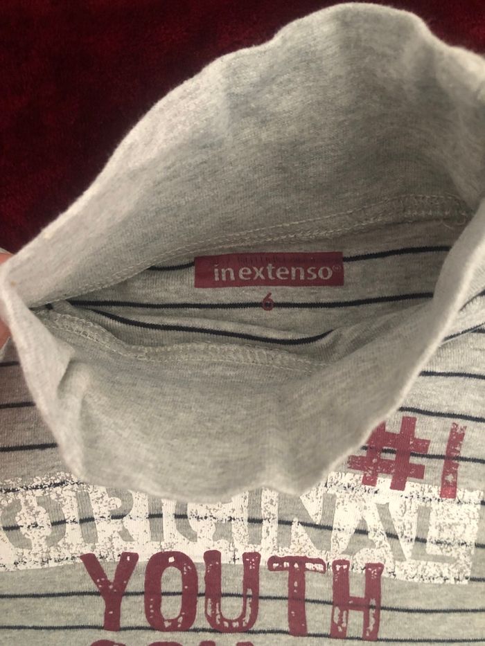 Col roulé gris clair In Extenso 6 ans - photo numéro 2