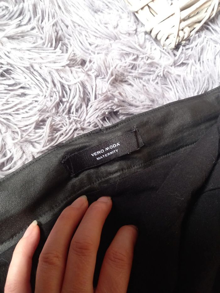 Maternité pantalon de grossesse similicuir - photo numéro 4