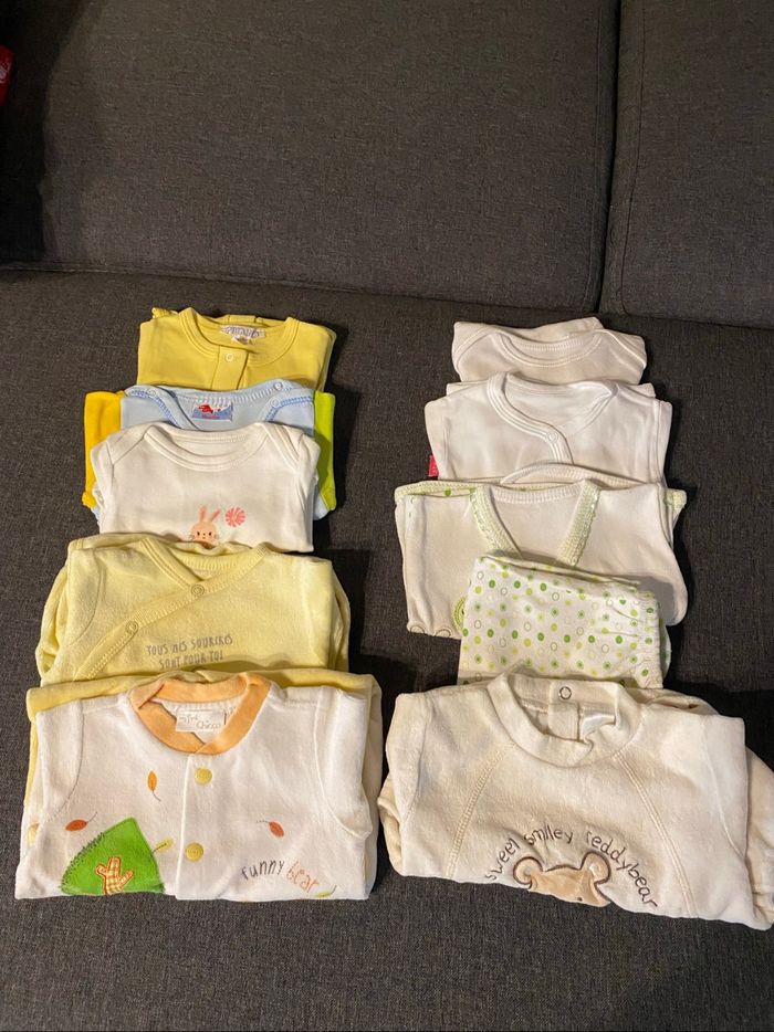 Lot d’environ 80 pièces vêtements bébé fille de 0-3 mois à 12-18 mois… - photo numéro 5