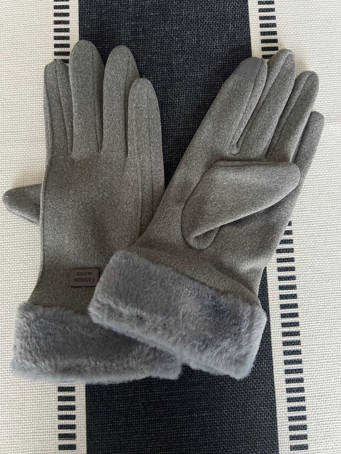 Gant gris fashion gloves neufs - photo numéro 4