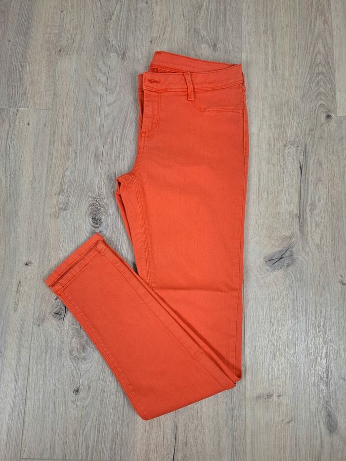 Jeans Teddy Smith orange femme taille 36 - photo numéro 3