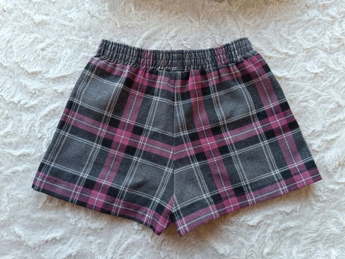 Short Fille 18 mois à carreaux Z grain de blé - photo numéro 6