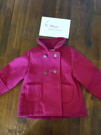 Joli manteau rose 6 mois