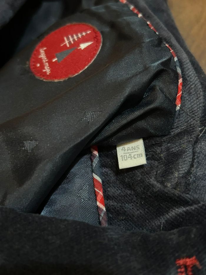 Veste blazer en velours anthracite Sergent Major 4ans - photo numéro 7