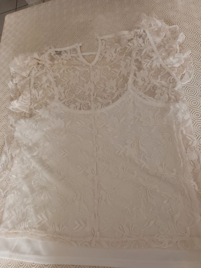 Petit haut Gemo T 38 beige - photo numéro 6