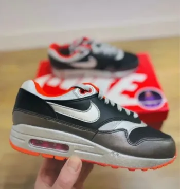 Nike Air Max 1 By You Nby Black Silver Red Taille 38.5