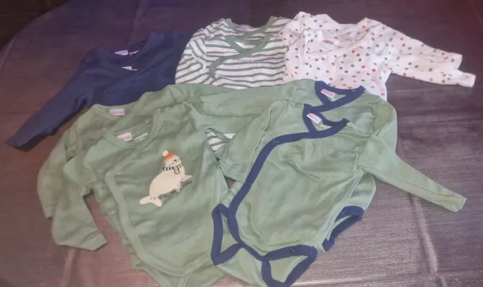 Lot body manches longues 0 à 2 mois