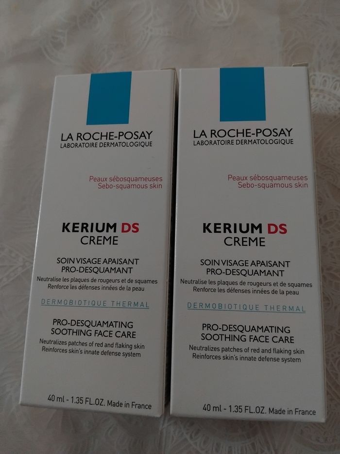 La roche posay kerium ds crème soin visage apaisant pro desquamation 2×40 ml  11/2026