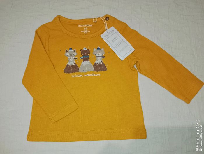 Orchestra haut manches longues 12 mois