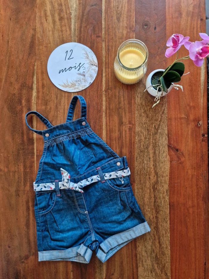 Salopette short Obaïbi 12 mois