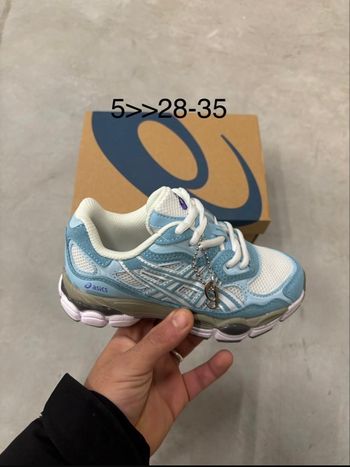 Asics gel nyc enfants bleu blanc 35