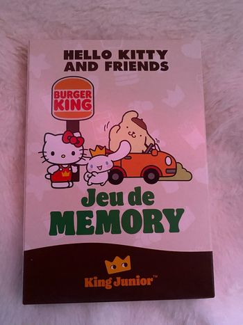 Jeu Burger King Memory hello kitty
