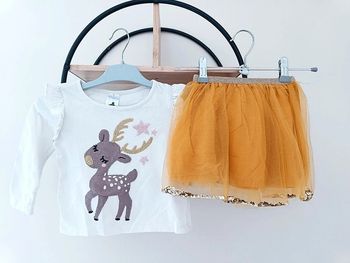 3 ans ensemble soirée fête cérémonie Teeshirt palomino et jupe Kiabi
