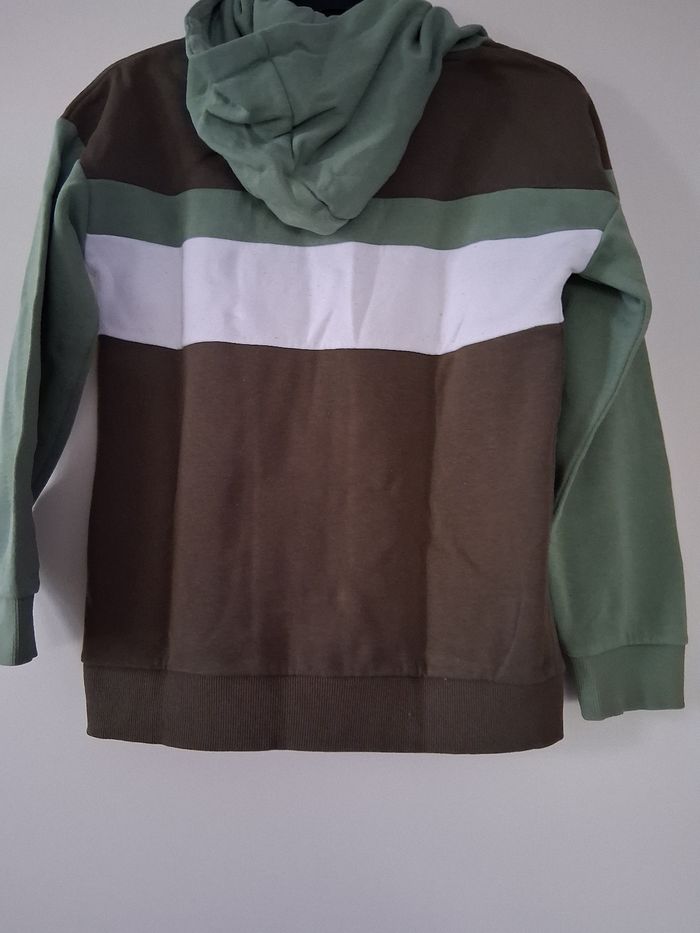 Sweat shirt " tex " vert et blanc "t' 9- 10 ans" - photo numéro 2