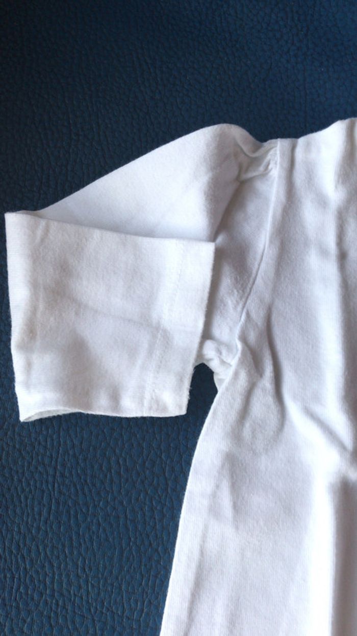 Bout chou t shirt blanc 12 mois - photo numéro 3