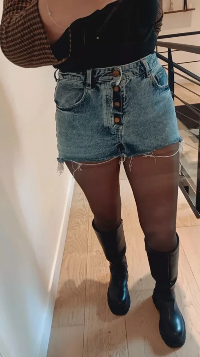 Short jeans zara - photo numéro 4