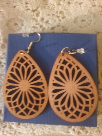 Boucles d'oreilles tabac