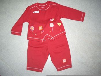 Ensemble rose pantalon + haut manches longues