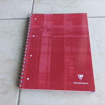 Grand cahier à spirales