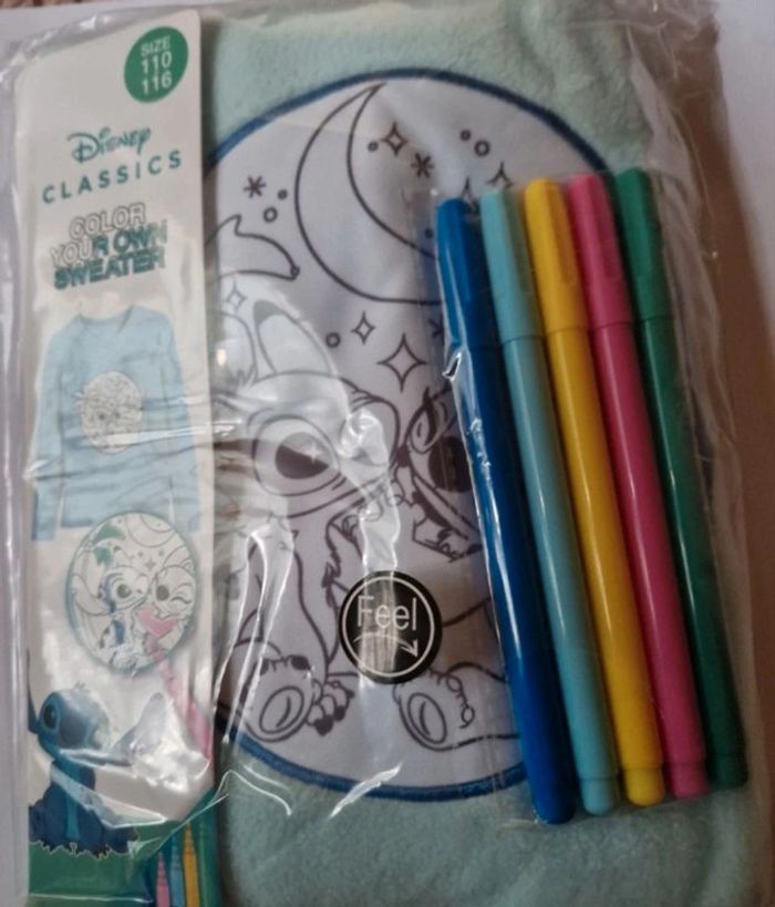 Coloris ton propre sweat Stitch et Angel 110-116 cm - photo numéro 2